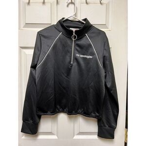 ACG) Women's Inspired Hearts 1/4 Zip Top Size Medium Long Sleeve Pullover‎